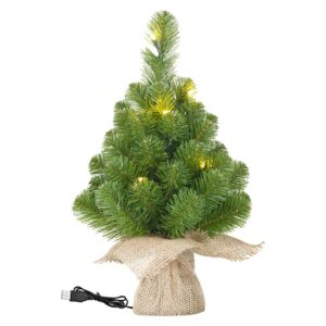 Black Box Mini Árbol Navidad 10 Led Usb One Size Green / Brown