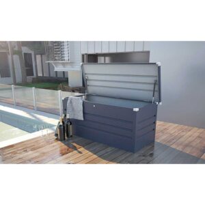 Gardiun Baúl Almacenaje Exterior En Acero Galvanizado Arcana I 99 x 61 x 58 cm Anthracite