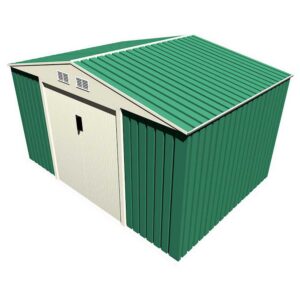 Gardiun Caseta En Acero Galvanizado Bristol 7.74m² 321 x 241 x 205 cm Green