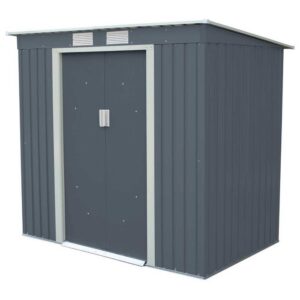 Gardiun Caseta En Acero Galvanizado Buckingham 2.43m² 201 x 121 x 176 cm Grey
