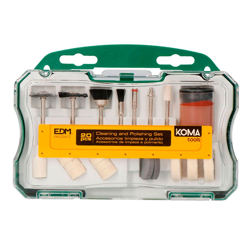 Koma Tools Set 20 Accesorios Para Mini Herramientas 8709 One Size Multicolour