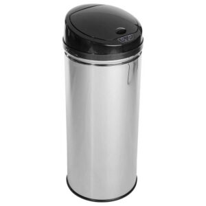 Five Simply Smart Cubo Basura Con Sensor Apertura Automática Alpha Inox 42l One Size Black / Silver