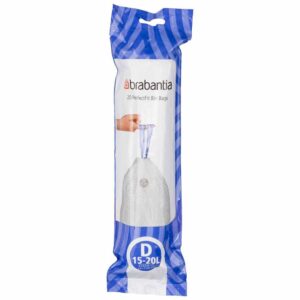 Brabantia Bolsa Basura Especial Perfectfit Bin Liner Type D 15-20l 20 Unidades One Size Blue / White