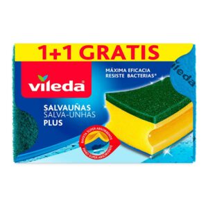 Vileda Estropajo Salvauñas Antibacterias 162590 One Size Yellow / Green