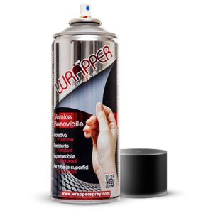Wrapp Spray Negro 400ml One Size Black / White