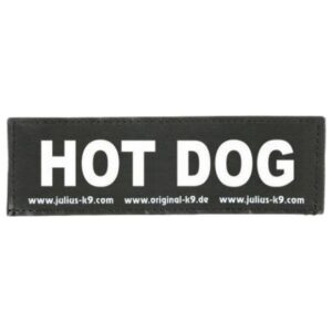 Julius K-9 Etiqueta Para Arnés Hot Dog 2 Units Small