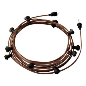 Creative Cables Guirnalda Lumet System Cz22 10 Bombillas 12.5 M One Size Black / Brown