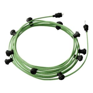 Creative Cables Guirnalda Lumet System 10 Bombillas 12.5 M One Size Green / Black