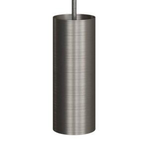 Creative Cables Lámpara Colgante Textil Tub-e14 1.9 M One Size Satin Titanium