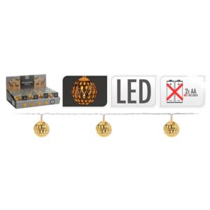 Decorative Lighting Guirnalda A Pilas 10 Led 1.3 M One Size Warm White / Gold