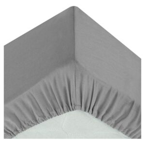 Atmosphera Sábana Ajustable 140x190 Cm One Size Grey