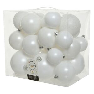 Decoris Bolas Varios Tamaños 26 Unidades One Size White