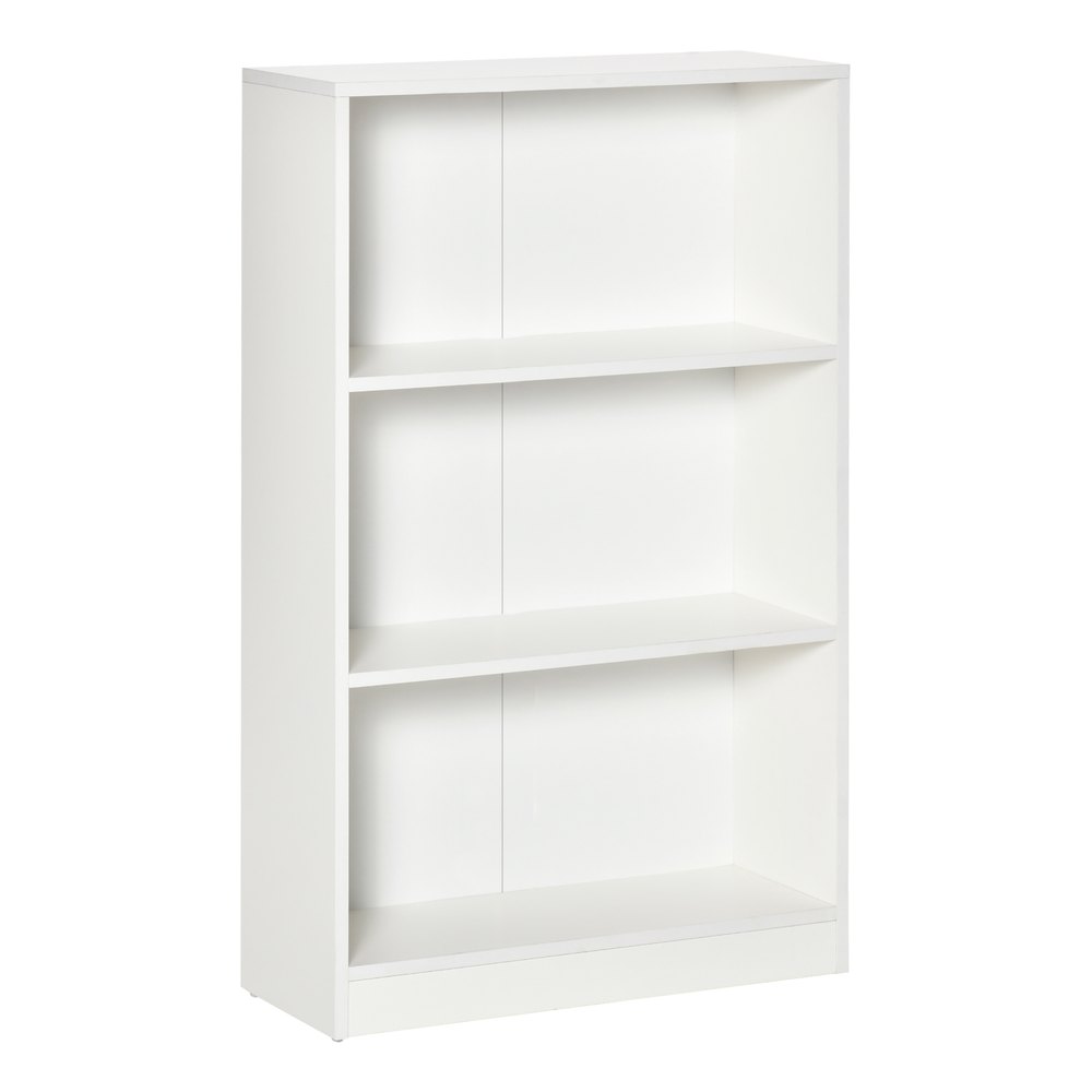 Homcom Estanteria Libreria Con 3 Compartimentos De Almacenaje 62.2x24x102.4 Cm One Size