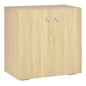 Homcom Aparador De Salón Con 2 Puertas 70x39x70 Cm One Size
