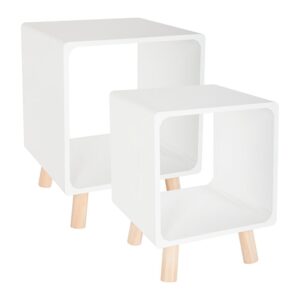 Atmosphera Set Mesita Noche Nordic One Size White