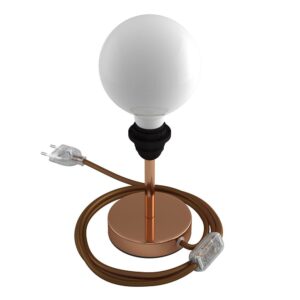 Creative Cables Lámpara Mesa Sin Pantalla Alzaluce 10 Cm EU Plug Copper