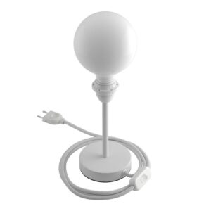 Creative Cables Lámpara Mesa Sin Pantalla Alzaluce 15 Cm UK Plug Matte White