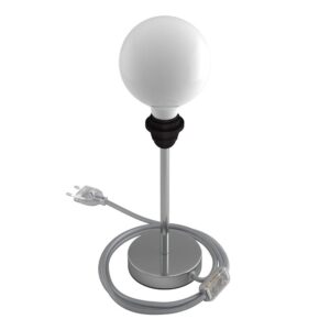 Creative Cables Lámpara Mesa Sin Pantalla Alzaluce 20 Cm UK Plug Chrome Plated