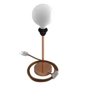 Creative Cables Lámpara Mesa Sin Pantalla Alzaluce 25 Cm UK Plug Copper