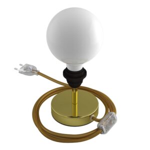 Creative Cables Lámpara Mesa Sin Pantalla Alzaluce 5 Cm UK Plug Brass