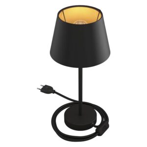 Creative Cables Lámpara Mesa Con Pantalla Alzaluce Imperio 25 Cm UK Plug Black