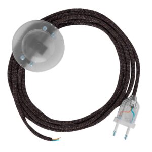 Creative Cables Cable Lámpara Pie Rl03 Sparkly 3 M One Size Grey / Clear