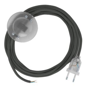Creative Cables Cable Lámpara Pie Rm03 3 M One Size Grey / Clear