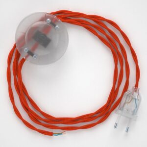 Creative Cables Cable Lámpara Pie Tm15 3 M One Size Orange / Clear