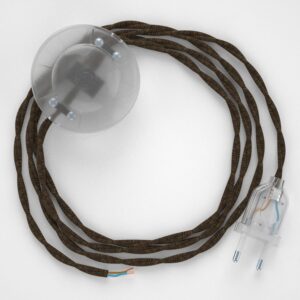 Creative Cables Cable Lámpara Pie Tn04 3 M One Size Brown / Clear