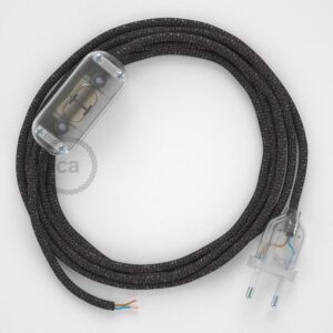 Creative Cables Cable Lámpara Rl03 Sparkly 1.8 M One Size Grey / Clear