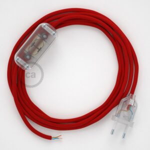 Creative Cables Cable Lámpara Rm09 1.8 M One Size Red / Clear