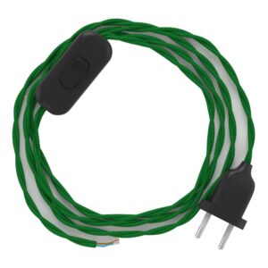 Creative Cables Cable Lámpara Tm06 1.8 M One Size Green / Black