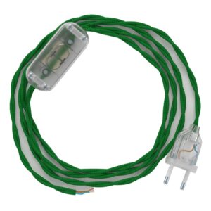 Creative Cables Cable Lámpara Tm06 1.8 M One Size Green / Clear