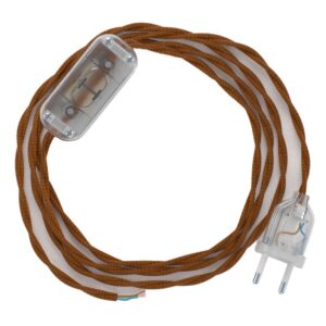 Creative Cables Cable Lámpara Tm22 Whiskey 1.8 M One Size Brown / Clear