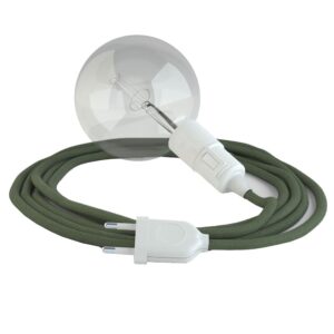 Creative Cables Lámpara Colgante Rc63 3 M EU Plug Green / White