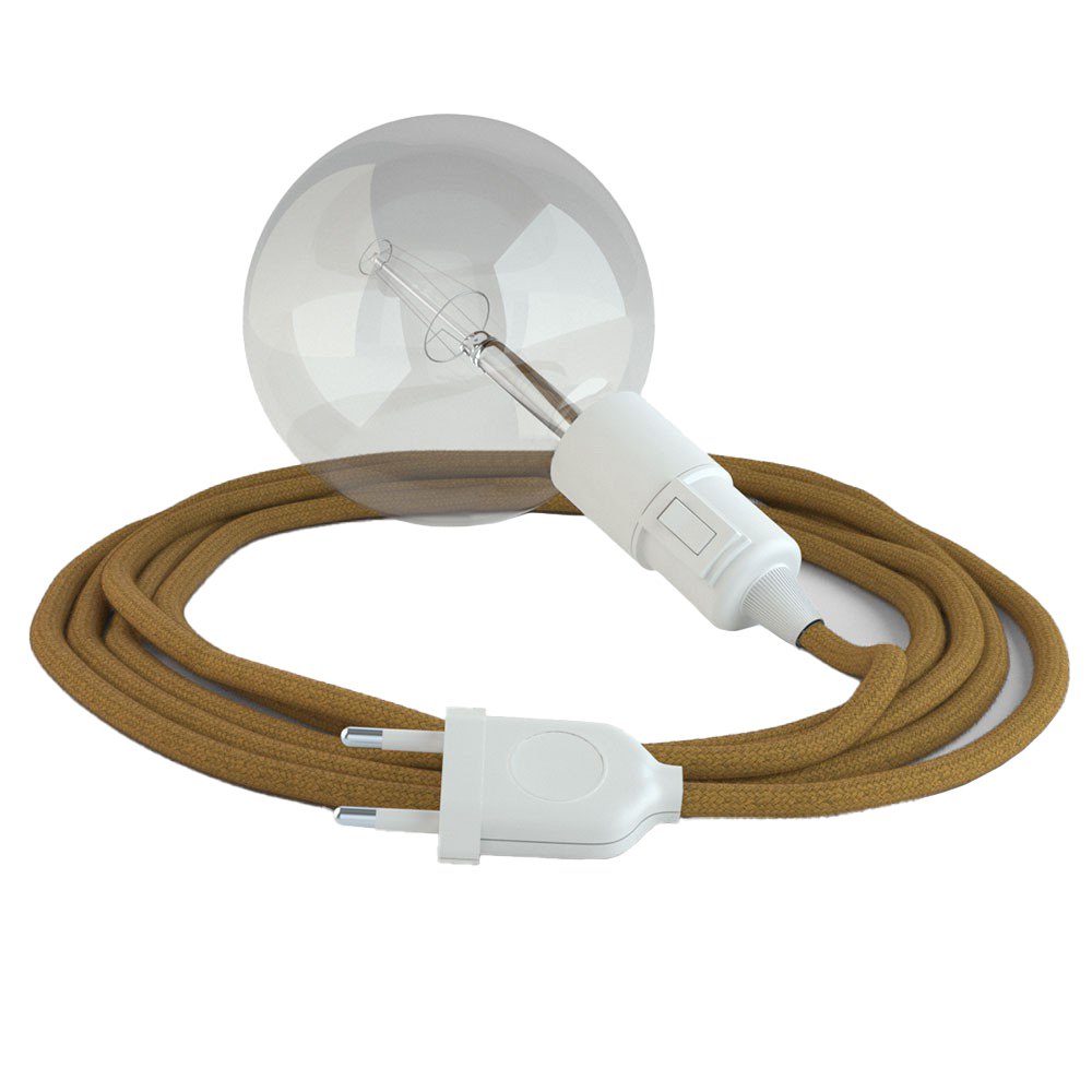 Creative Cables Lámpara Colgante Rc31 5 M One Size Golden Honey / White