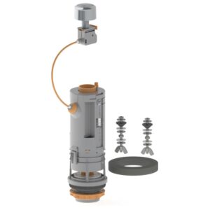 Prhie Components Descargador Cisterna Doble Niagara One Size Grey / Orange