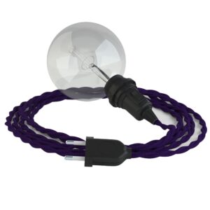 Creative Cables Lámpara Colgante Para Pantalla Tm14 5 M One Size Violet / Black