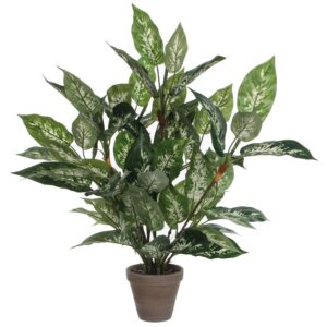 Mica Decorations Planta Artificial Dieffenbachia Pvc One Size Green / Grey
