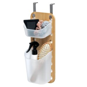 Plasticos Jobgar Organizador Baño Colgante Bambú 40x14.5x10 Cm One Size Brown / White