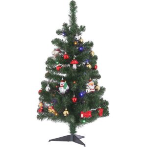 House Of Seasons Árbol Navidad Con Decoración Y Luces Led One Size Green
