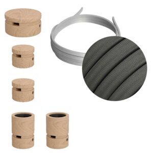 Creative Cables Kit Iluminación Wiggle Filé System Cm03 5 M 5 Unidades One Size Brown / Grey