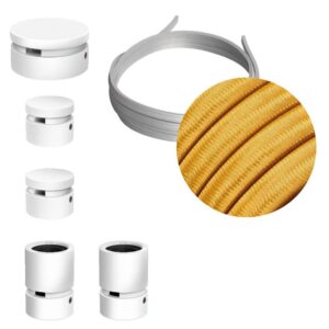 Creative Cables Kit Iluminación Wiggle Filé System Cm05 5 M 5 Unidades One Size White / Gold