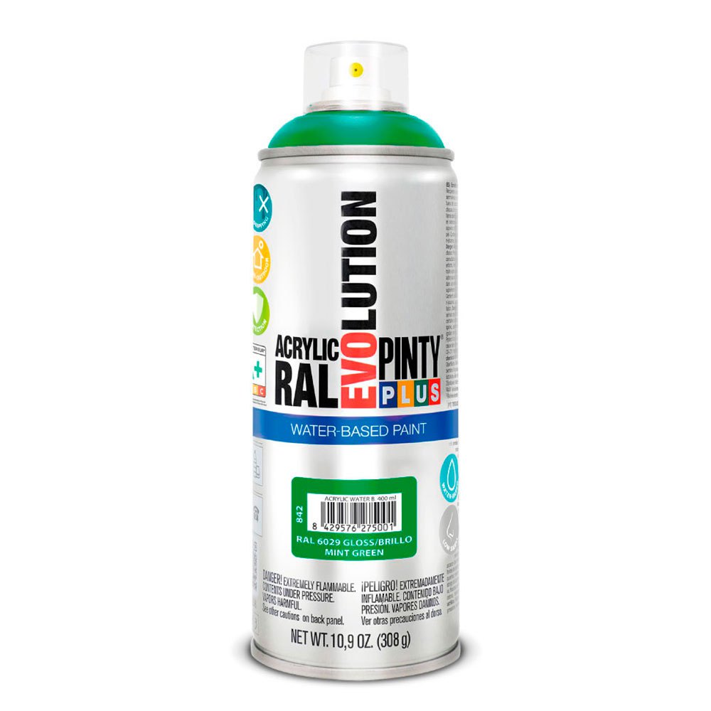 Pintyplus Pintura Spray Evolution Water-based 520cc Ral 6029 Verde Menta One Size Green