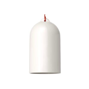 Creative Cables Lámpara Colgante Con Bombilla Bell Xl One Size Glossy White