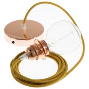 Creative Cables Lámpara Colgante Pendel Para Pantalla Rc31 Diy 1 M One Size Golden Honey / Copper