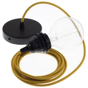 Creative Cables Lámpara Colgante Pendel Para Pantalla Rc31 Diy 50 Cm One Size Golden Honey / Black