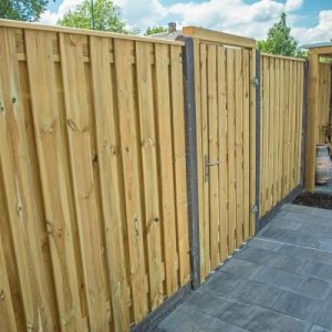 Puerta madera jardin 100x180cm