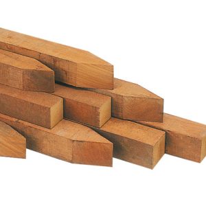 Postes madera dura 7x7x250cm