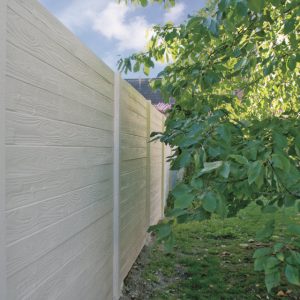 Valla hormigon piedra Wood Texture 200x193cm doble cara